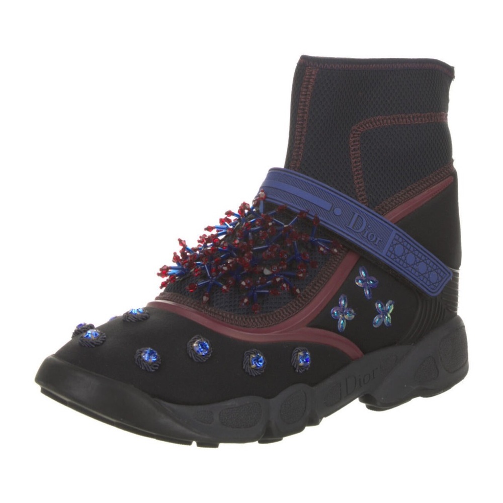 Christian Dior Crystal High Top Sneakers